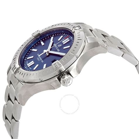 breitling chronomat colt automatic chronometer blue dial men's watch|breitling a17388 price.